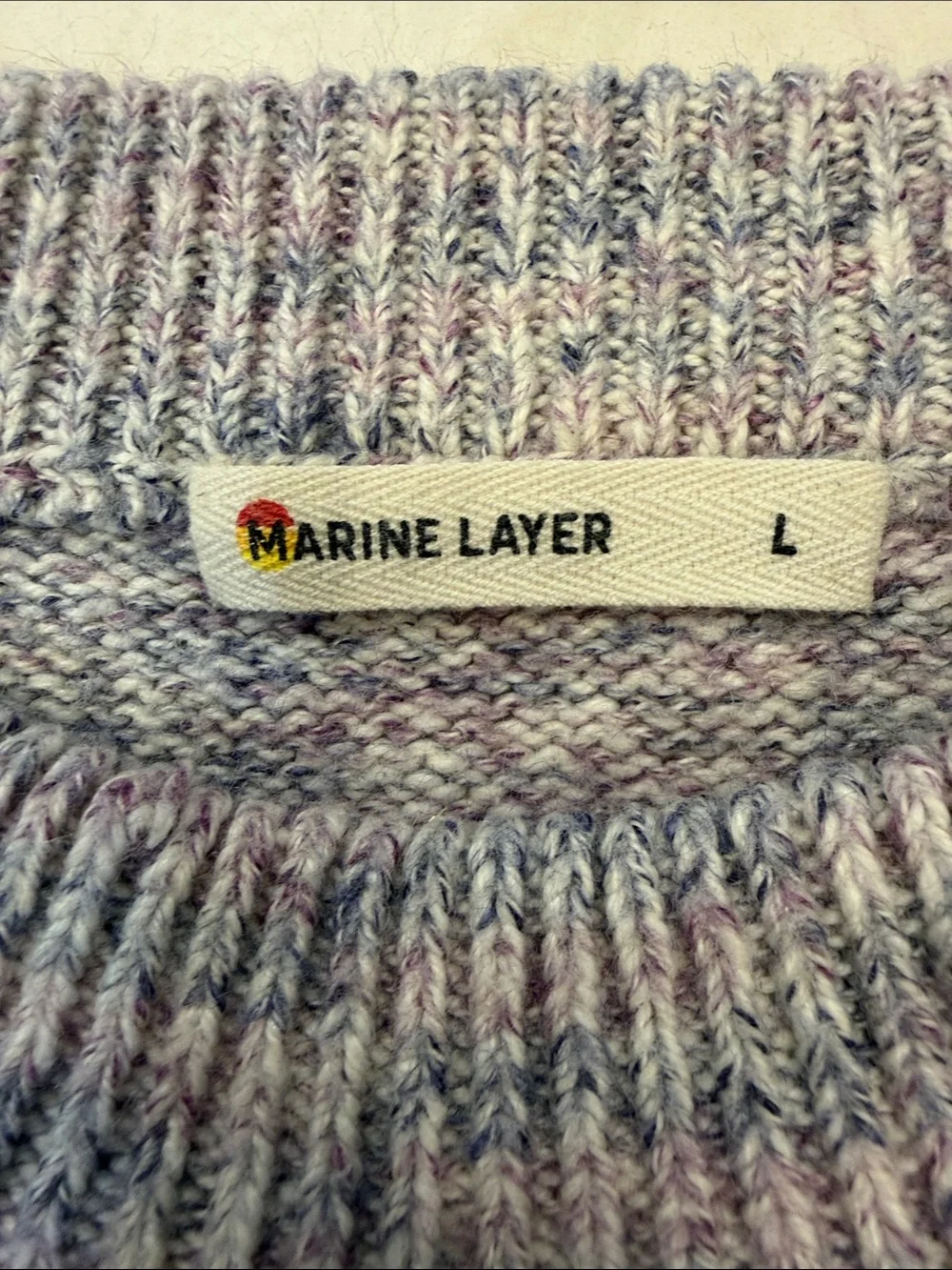 Marine‎ Layer Alma Marled Blouson Sleeve Sweater Size Large
